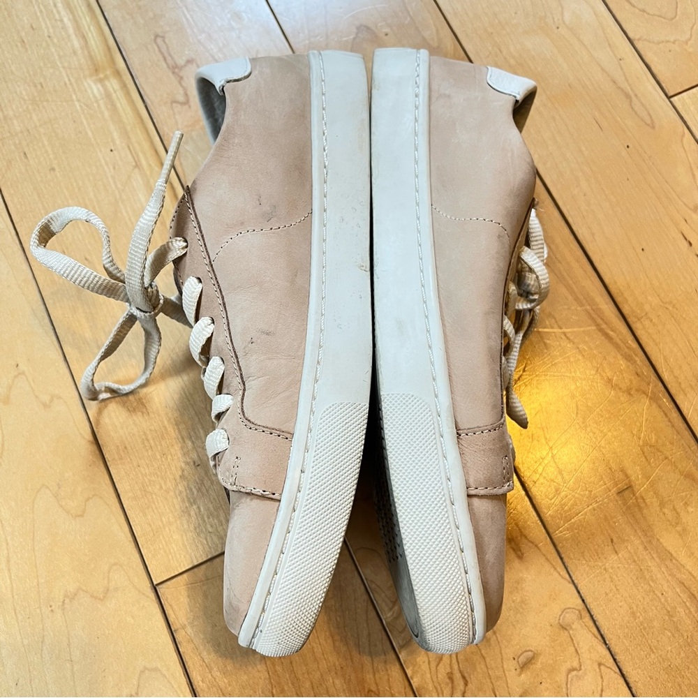 Soludos The Ibiza Classic Sneakers Champagne Pink leather lace up size 7.5 - Picture 5 of 9